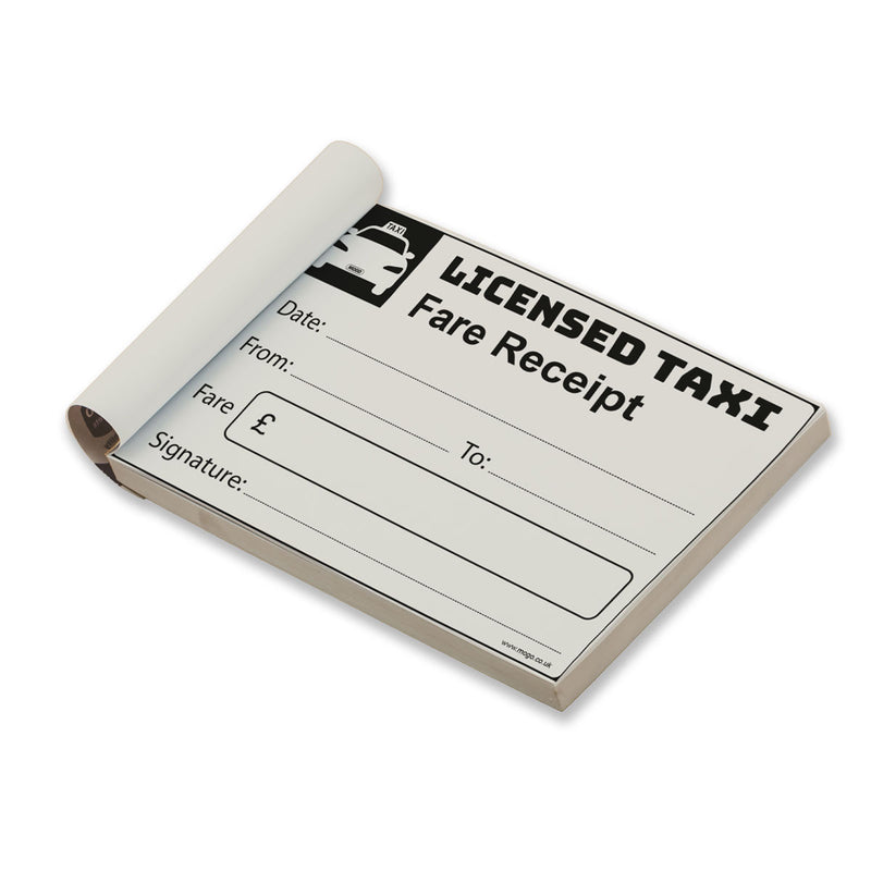 MOGO Licensed Taxi Fare Receipt Pad